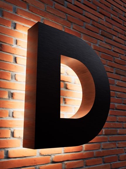 Paslanmaz Arkadan Işıklı Kutu Harf - Before