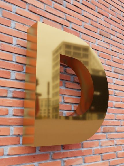 Paslanmaz Kutu Harf - After