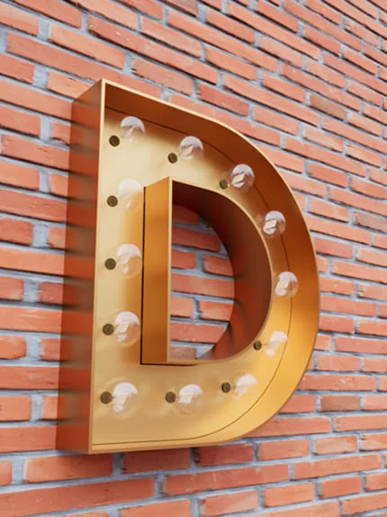 Retro Kutu Harf - After